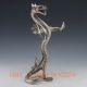 Chinese Silver Copper Handwork Carved Dragon Statue Other Antique Chinese Statues photo 3
