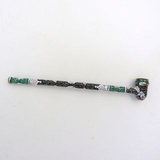 Chinese Canton Enamel Pipe photo