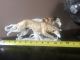 Rare Karl Ens Volkstedt Borzoi Leaping Wolfhounds Porcelain Dog Statue Germany Figurines photo 7