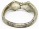Ancient Roman Silver Embracing Dolphins Finger Ring C.  2nd Century A.  D.  Size 8.  5 Roman photo 2