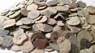 (10) Raw Spanish Colonial Pirate Treasure Time Cobs For You And Identify photo