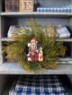 Bottle Brush Christmas Tree In A Tiny Antique Blue Tin Toy Cup And Saucer Primitives photo 4