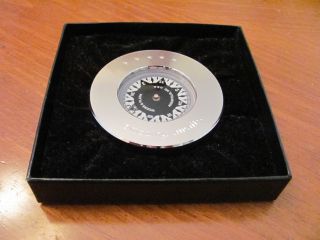 Weems & Plath Usa Nautical Marine Silver Nickel Disc Functional Liquid Compass photo