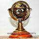 Engraved Brass Tabletop Armillary Nautical Sphere Globe Nautical Brass Sphere Other Maritime Antiques photo 2