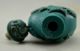 Collectible Decor Old Handwork Turquoise Like Resin Crane Immortal Snuff Bottle Snuff Bottles photo 2