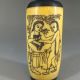 Oriental Antique Handmade Painting Men & Women Cylinder Shape,  Snuff Bottles Snuff Bottles photo 4