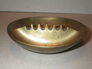 Vintage Mid Cnetury Modern Brass Ashtray - Ben Seibel ? photo