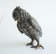 Vienna Austria Antique Cold Painted Bronze Large Owl Hooters Figurine Not Signed Metalware photo 2