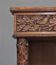 19th Century Carved Oak Victorian Open Bookcase 1800-1899 photo 5