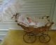 Vintage Wicker Large Doll Carriage 1930 ' S Good Condtion Baby Carriages & Buggies photo 10