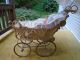 Vintage Wicker Large Doll Carriage 1930 ' S Good Condtion Baby Carriages & Buggies photo 2