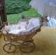 Vintage Wicker Large Doll Carriage 1930 ' S Good Condtion Baby Carriages & Buggies photo 4