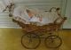 Vintage Wicker Large Doll Carriage 1930 ' S Good Condtion Baby Carriages & Buggies photo 6