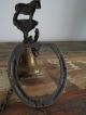 Brass Outdoor Bell Heavy Horse Suffolk Punch Horseshoe Door Bells & Knockers photo 4