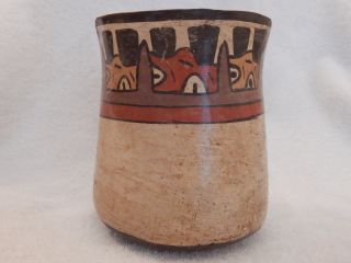 Nazca Polychrome Vessel - Trophy Heads photo