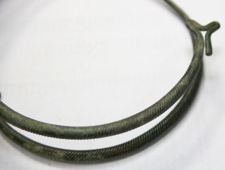 Ancient Viking Twisted Bronze Neck Torc 148 Gr Rare Tape photo