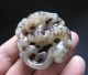 Chinese Old Natural Jade Hand - Carved Statue Dragon Amulet Pendant B729 Necklaces & Pendants photo 3