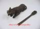 Old Handwork China Decorated Copper Usable Tiger Shaped Lock And Key Other Antique Chinese Statues photo 2