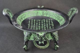 Rare Collectibles Old Decorated Handwork Bronze Carving Dragon Incense Burner photo