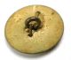 Antique Brass Button Boy & Girl On Fence W/ Umbrella Design - 11/16 Buttons photo 1