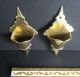 Antique Victorian Pair Brass & Copper Fireplace Spill Vases.  Decorative Pockets Hearth Ware photo 1