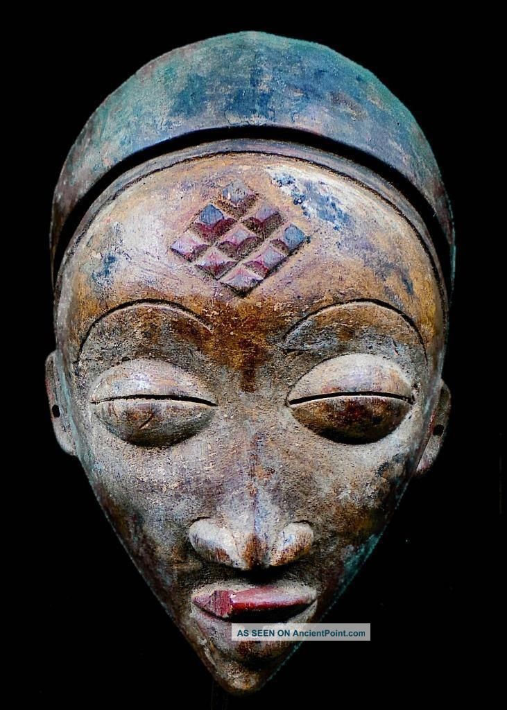 Tribal Punu Okuyi Mask - - - - - Gabon Other African Antiques photo