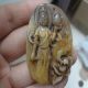 China Antique，100 Natural Light Old Jade Pendant,  Hand Carved Amulet Guanyin Necklaces & Pendants photo 1