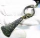 Very Rare Ancient Celtic Bronze Axe - Shaped Warrior ' S Pendant - Wearable - 170 Roman photo 2