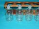 Chemistry Lab Apothecary Glass Bottles Wheaton No - Solv - It Usa W/wood Stand/rack Bottles & Jars photo 1