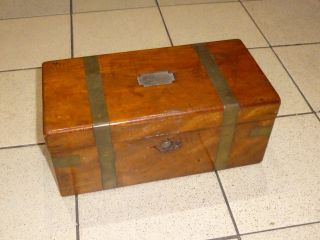 An Early 19th Century Brass Inset Mahogany Scientific/medical Instrument Box photo