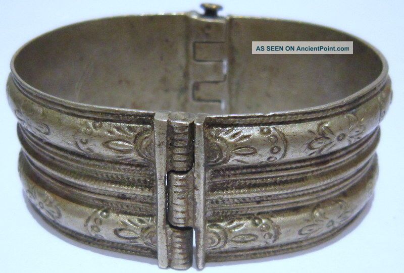 Post Medieval Or Byzantine Silver Two Parts Bangle/artifact Ancient Bracelet 30a Roman photo
