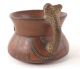 Pre Columbian Pottery Cup Vessel Jaguar Handle Artifact The Americas photo 3