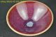 China Collectible Handmade Old Porcelain Red Glaze Delicate Tea Bowl Decor Noble Bowls photo 3