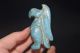 Old Chinese Hongshan Culture Turquoise Hand Carved Amulet Pendant L17 Necklaces & Pendants photo 1