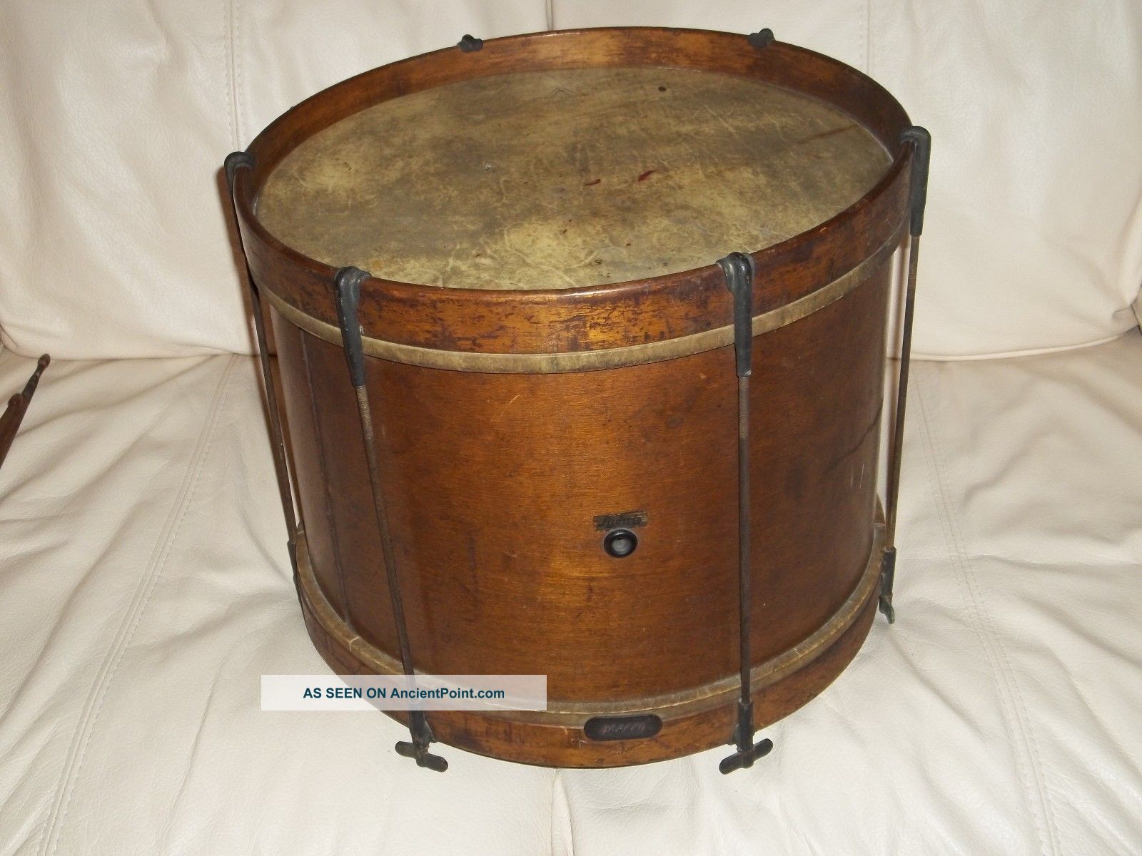Early Antique Ludwig Wood Snare Drum Percussion photo