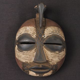 African Mask Luba Tribe Mask From Dr Congo Ethnic Art photo