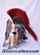 Trojan 300 Spartan Greek Troy Helmet With Armor Cap Plume Medieval Costume Kj60 Greek photo 2