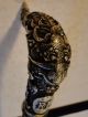 Chinese Silver 5 - Claw Dragon Cane Handle On Signed Japanese Bamboo Shaft 1880 Other Chinese Antiques photo 2