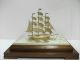 The Sailboat Of Pure Silver Of Japan.  3 Masts.  66g/2.  32 