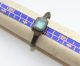 Antique Medieval Bronze Finger Ring With Light Blue Inlay (max) Other Antiquities photo 3