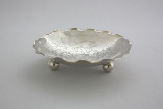 Silver Dish By Wai Kee 1930 photo