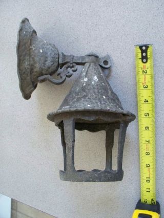 Vtg Antique Outdoor Light Porch Patio Lamp Cast Aluminum 1920 ' S 30 ' S Estate Find photo