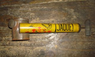 Vtg Rare Tin 1950´s Jaque Poison Sprayer Bug Insect Pump Mosquito Litho photo