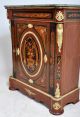 Fine Antique French Marquetry Ormolu Louis Xv Marble Top Pier Cabinet 1890 1800-1899 photo 2