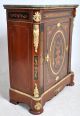 Fine Antique French Marquetry Ormolu Louis Xv Marble Top Pier Cabinet 1890 1800-1899 photo 3