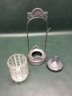 Antique Rogers Smith & Co Meriden Silver Plate & Glass Pickle Castor W/ Tongs Other Antique Silverplate photo 2