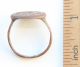 Ancient Bronze Finger Pseudo - Heraldry Seal Ring (ocr03) Byzantine photo 1