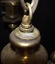Vintage Art Deco 4 Light Hexagon Brass Chandelier.  Rewired & Ready To Hang. Chandeliers, Fixtures, Sconces photo 4