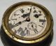 Antique 8 Day Solid Brass Nautical Or Ship ' S Wall Clock W/ Key - 6 
