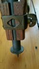Antique Telescope Made From Wood & Brass With Adjustable Tripod Stamped 